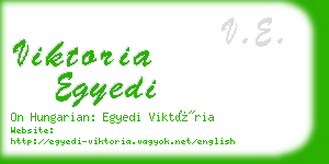 viktoria egyedi business card